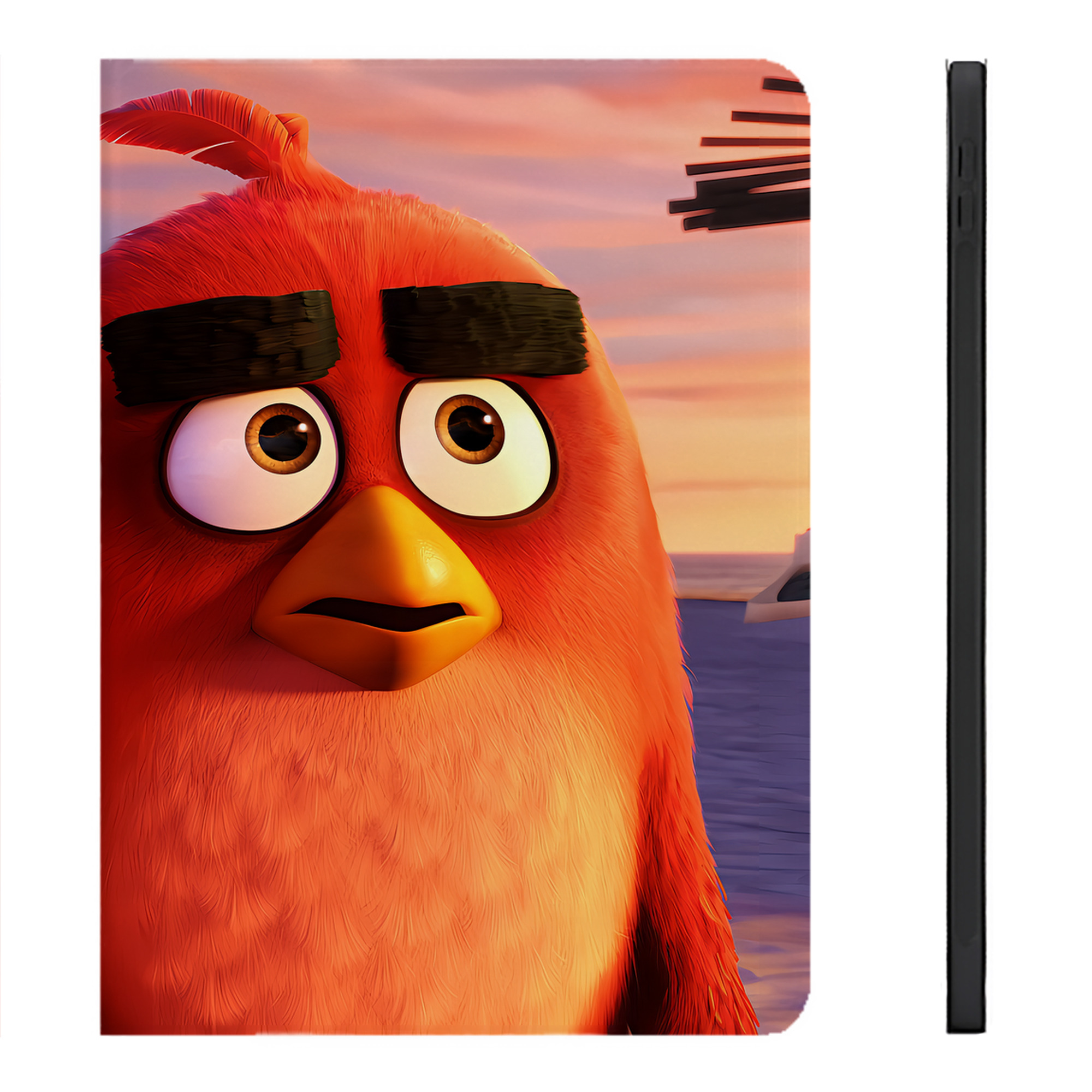 （画像用） Angry Birds アングリーバード IPadケース ペンホルダー付き ブックスタイルデザイン